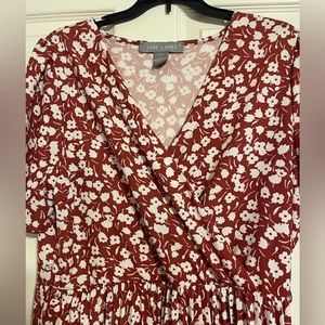 Lark and Grey Xl floral mid dress